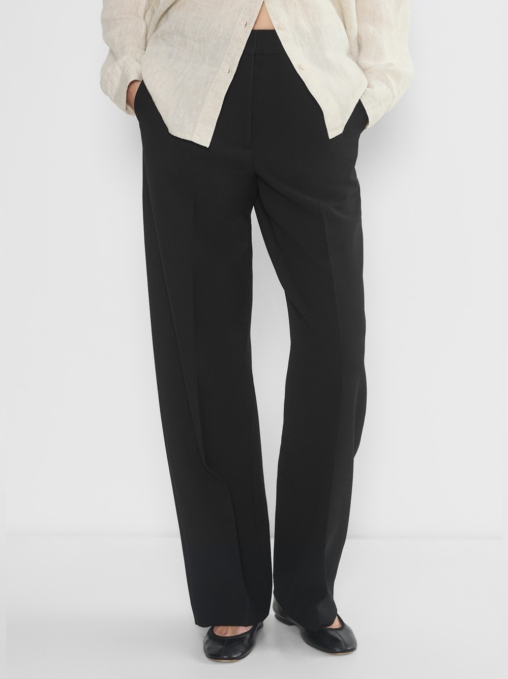 Aritzia Babaton Agency Pants Black Sz 8